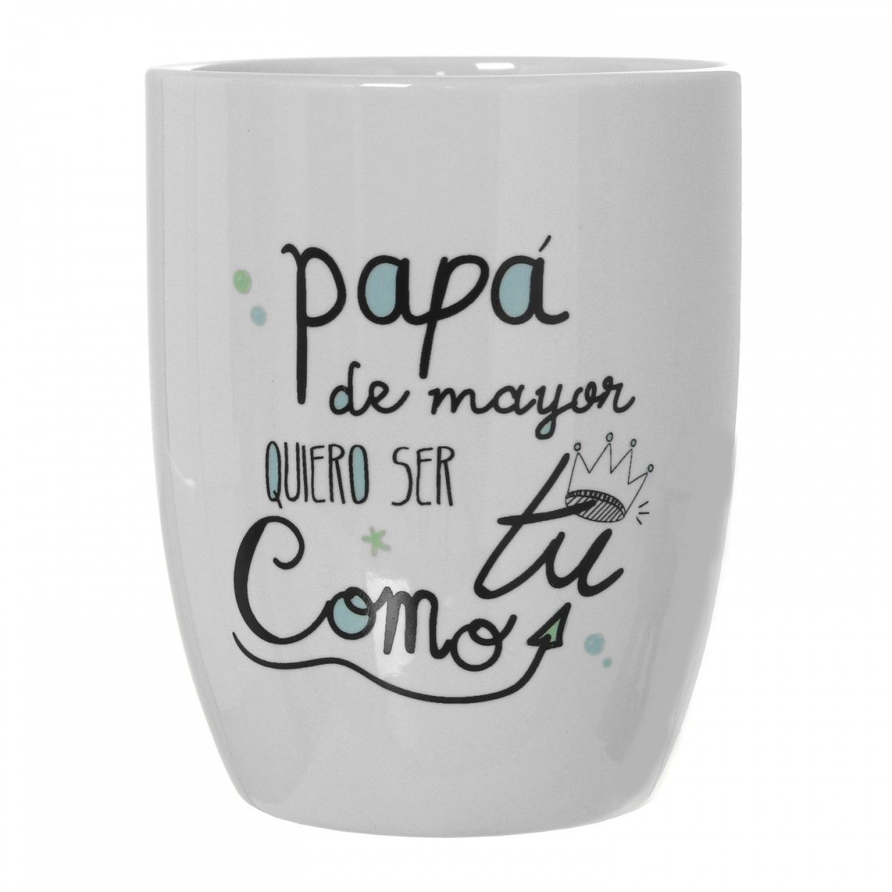 Cup/Mug for Breakfast, Ceramic, with Positive one, for Dad. Fun design, Original style (385ml) - Home and More