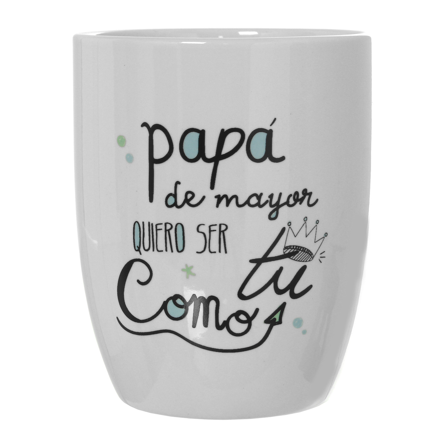 Cup/Mug for Breakfast, Ceramic, with Positive one, for Dad. Fun design, Original style (385ml) - Home and More