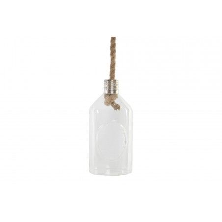 Jardinière Suspendue Décoratif, Verre, et de la Corde, sous la forme d'une Bouteille, pour Intérieur/Extérieur. Conception