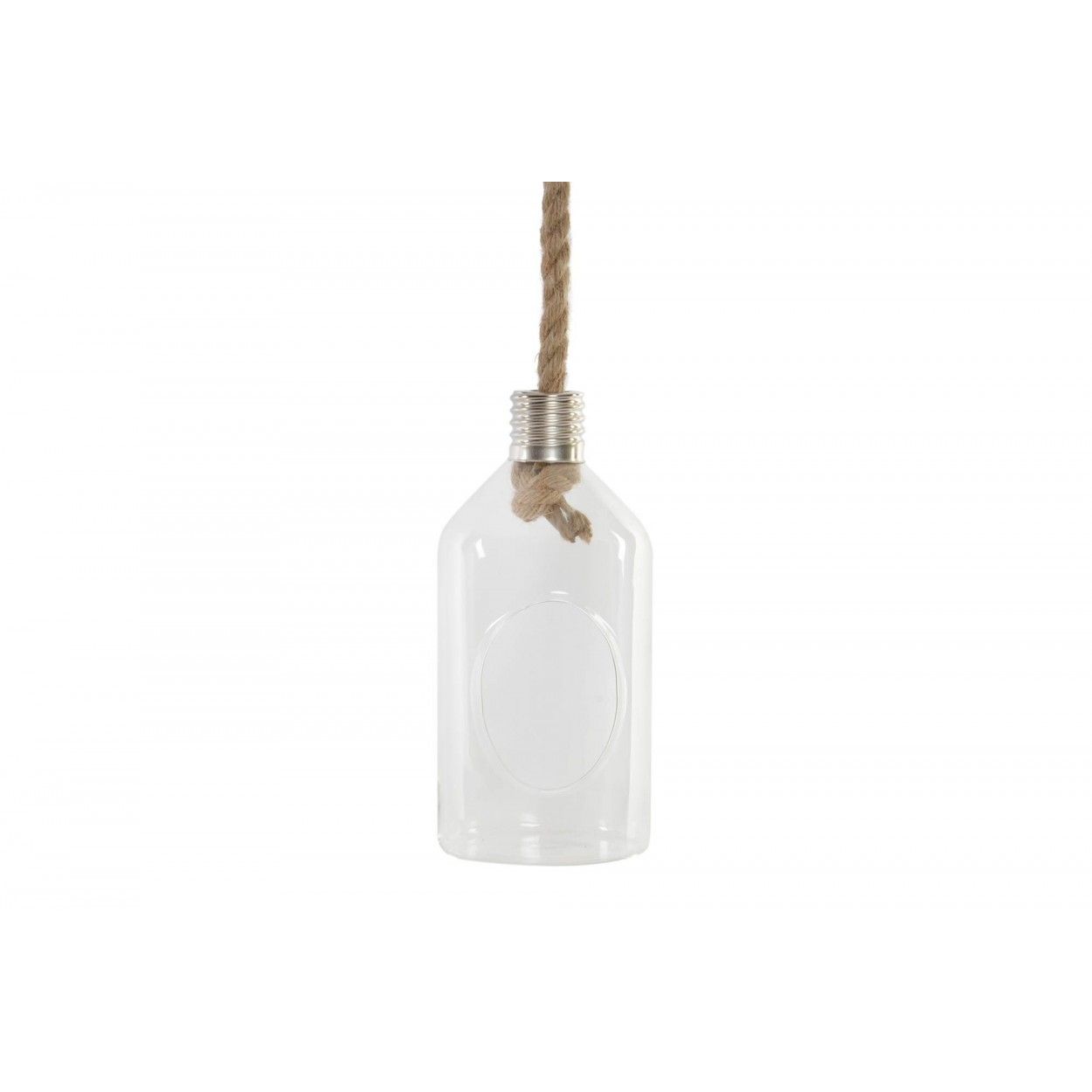 Jardinière Suspendue Décoratif, Verre, et de la Corde, sous la forme d'une Bouteille, pour Intérieur/Extérieur. Conception