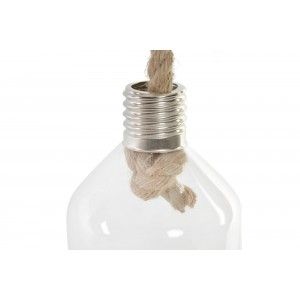 Jardinière Suspendue Décoratif, Verre, et de la Corde, sous la forme d'une Bouteille, pour Intérieur/Extérieur. Conception