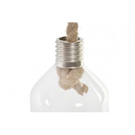 Jardinière Suspendue Décoratif, Verre, et de la Corde, sous la forme d'une Bouteille, pour Intérieur/Extérieur. Conception