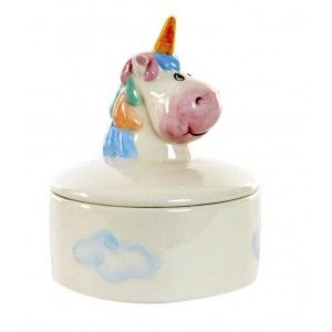 Bijoutier Licorne multi-couleur de la Dolomite, Design Original/Jovial 10,5X10,5X13 cm-Hogarymas-