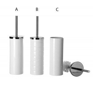 Blanc brosse de toilette en céramique 