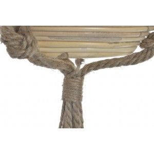 Planter Hanging Decorative Braided Wicker, for Indoor/Outdoor. Original design 27X27X20 cm
