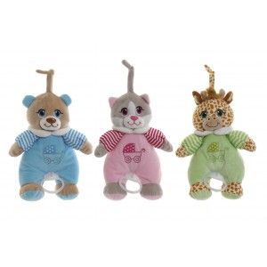 Peluche Musical, para Bebés y Niños, con anilla para poder Colgarlo. Diseño de Animal, con estilo Infantil - Hogar y Más