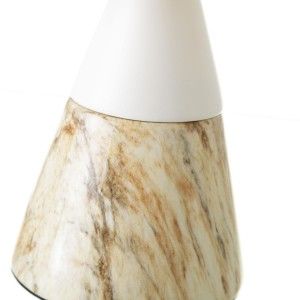 Lampada da tavolo, realizzato in Ceramica, Bianco e Beige. Il Design del Marmo, in stile Moderno - Casa e altro ancora