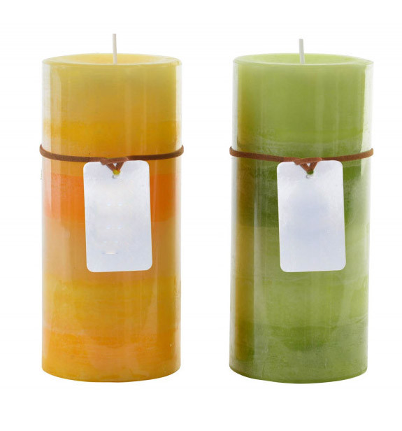 Candle Aromatic/scented Wax, 2 Models to choose from. Home decoration, Elegant Design/Gradient 6,8X15 cm