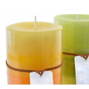 Vela Aromática/perfumada de Cera, 2 Modelos a elegir. Decoración del Hogar, Diseño Elegante/Degradado 6,8X15 cm