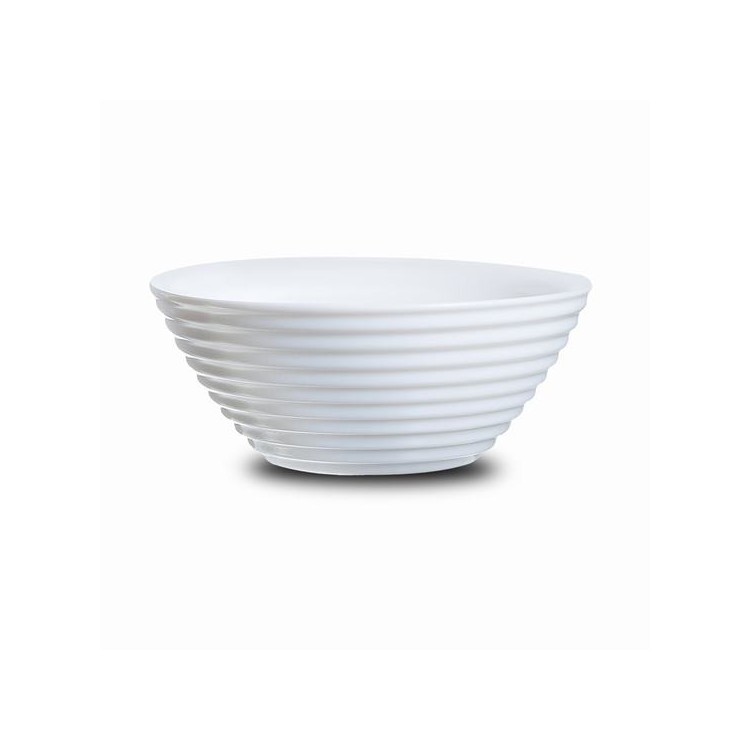 Tazza/Ciotola Elegante Bianco, Set di 6. Per la Casa/Cucina. Progettazione Linee Ondulate, Originale/Moderno 16 cm