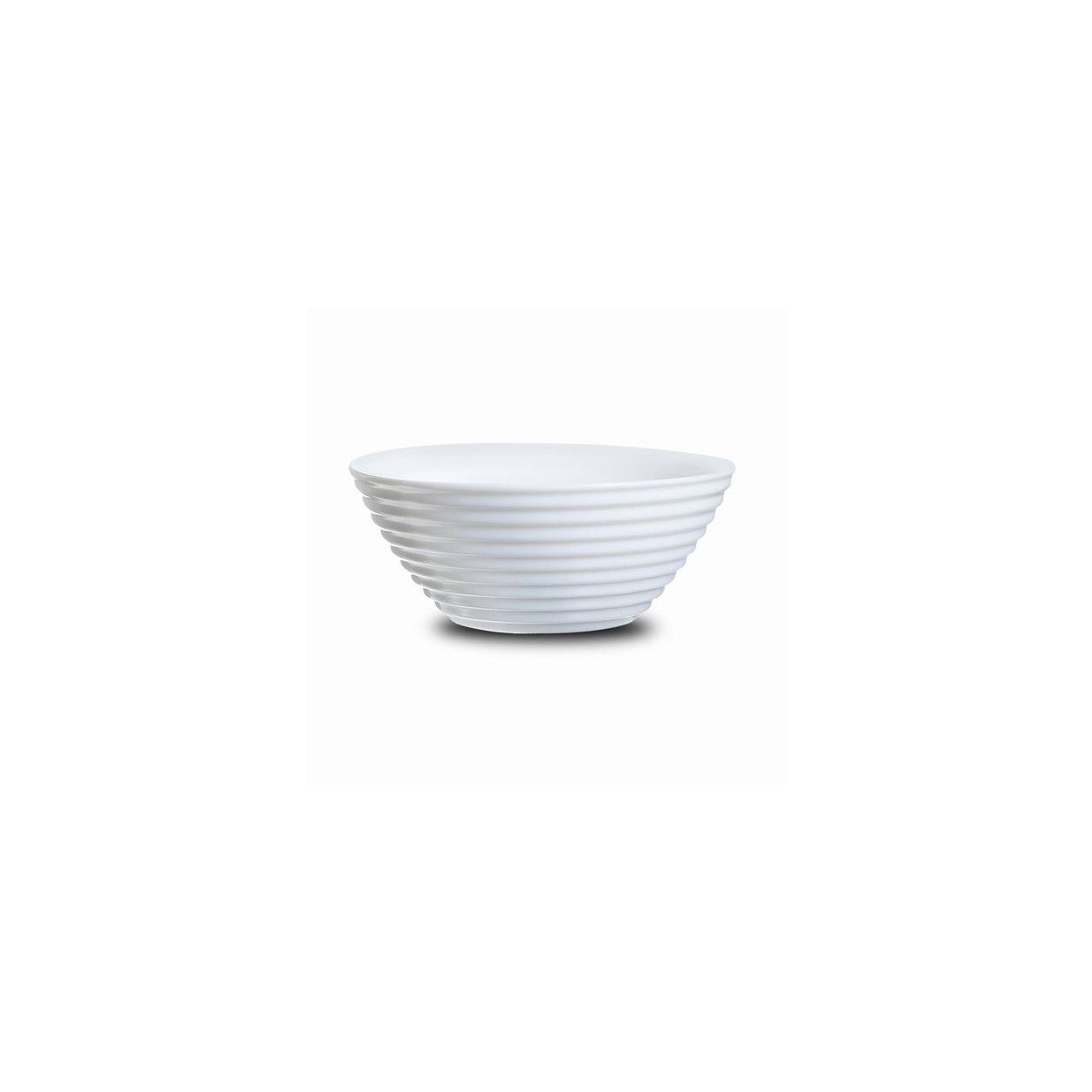 Bol/Bol Élégant Blanc, lot de 6. Pour le Ménage/Cuisine. La conception des Lignes Ondulées, d'Origine/Moderne 16 cm