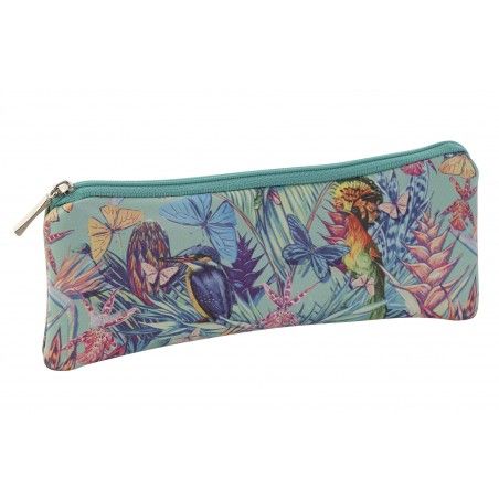 Bag Woman Travel, Tropical Design/Nature. Hygiene, Makeup, Toilet... 20X1,5X8 cm