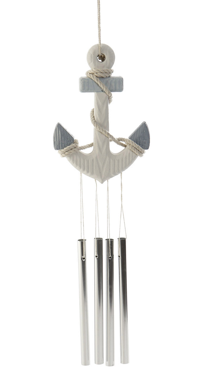 Détecteur De Porte, D'Ancrage En Bois Décoratifs. La décoration de fruits de Mer avec des Tubes de Musique Métal 12X3X50