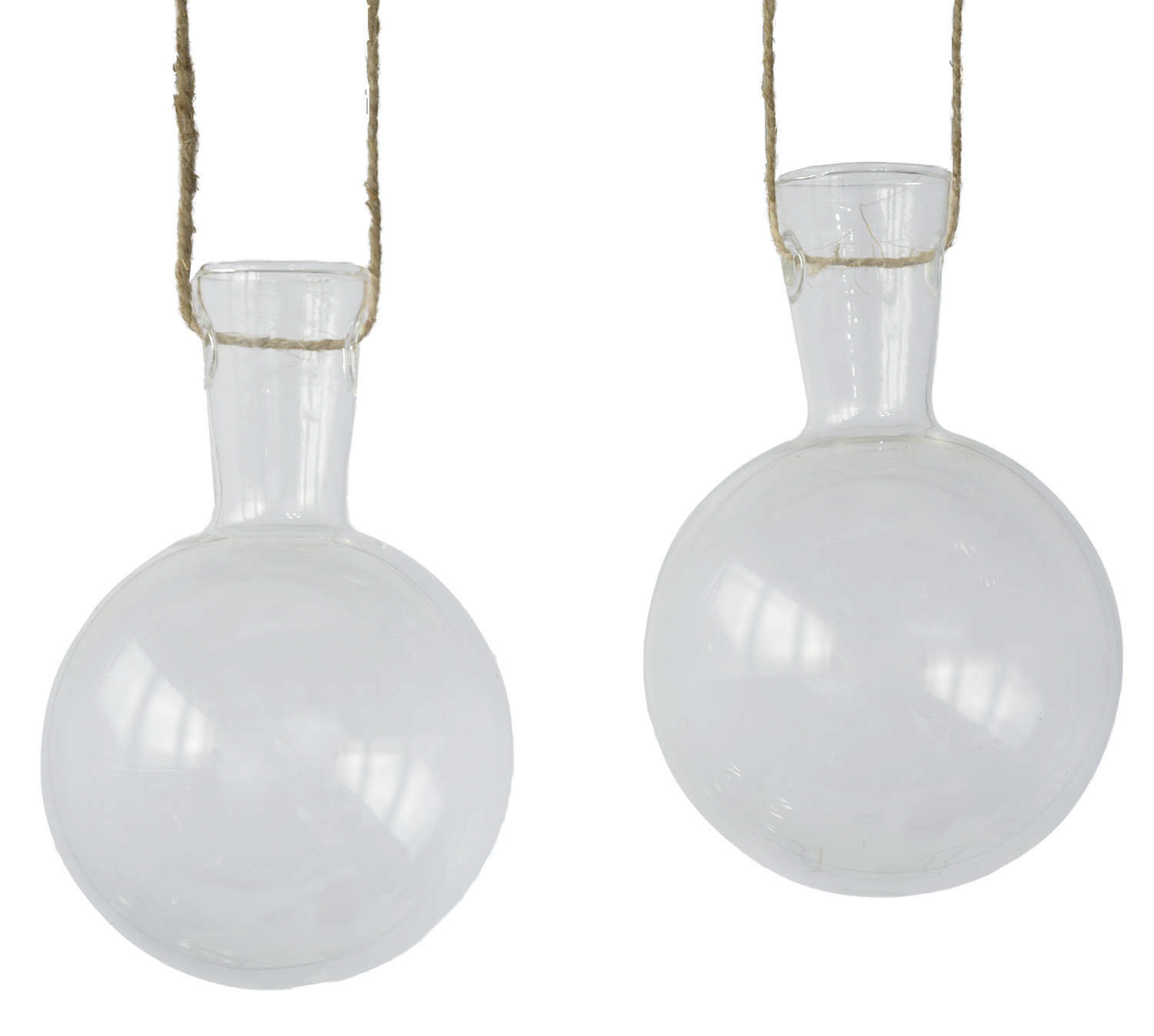 La maison et plus - Planteur pendentif en cristal ensemble de deux unités de Conception, élégant et original