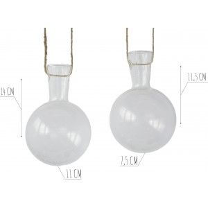 Home and more - Planter pendant crystal set of two units - Design, elegant and original