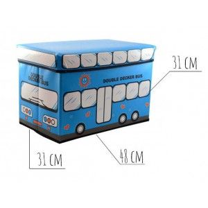 Puff-chest, child folding, bus blue (48x31x31) 