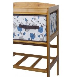 Poitrine de tiroirs en Bambou avec 4 Tiroirs pour le Stockage, Idéal pour la salle de Bains, Salle de séjour, Chambre à