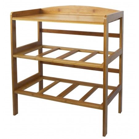 Poitrine de tiroirs en Bambou avec 4 Tiroirs pour le Stockage, Idéal pour la salle de Bains, Salle de séjour, Chambre à