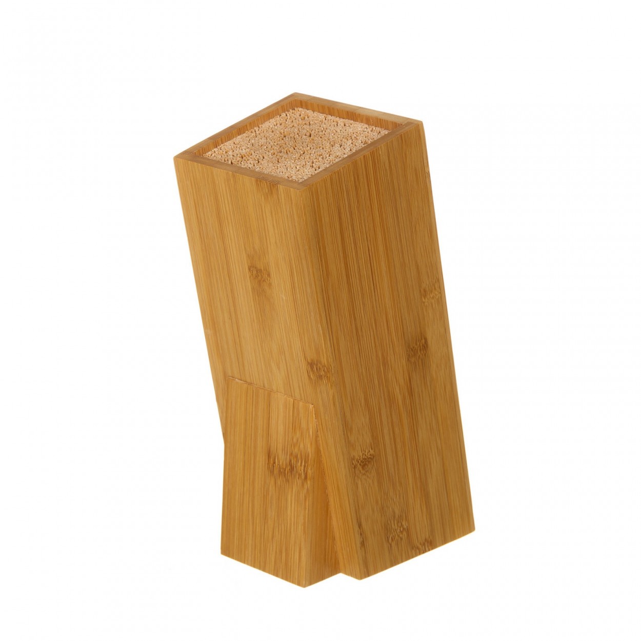Support for Knives of Wood Natural Bamboo, without slots. Traditional design/Original 26x12,5x10 cm
