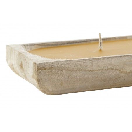 Bougie Décorative En Bois, 2 Mèches. La Conception De La Maison/Au Naturel. 3 Modèles au choix à partir de 35x15x5 cm