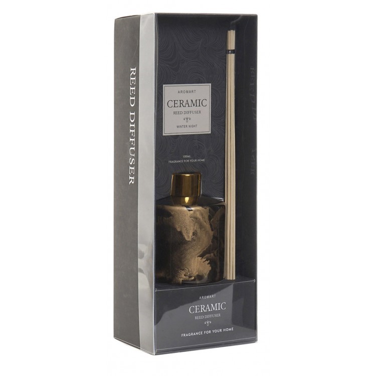 Diffuseur de parfum 100 ml, en Verre de Support, 2 Modèles. Design élégant et Moderne, Idéal pour la Maison 8x8x25 cm