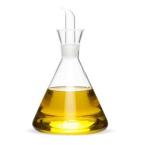 L'huile de non-Goutte en Verre Clair, Rechargeable, avec une capacité de 500 ML, idéal pour la Cuisine. Conception d'origine de