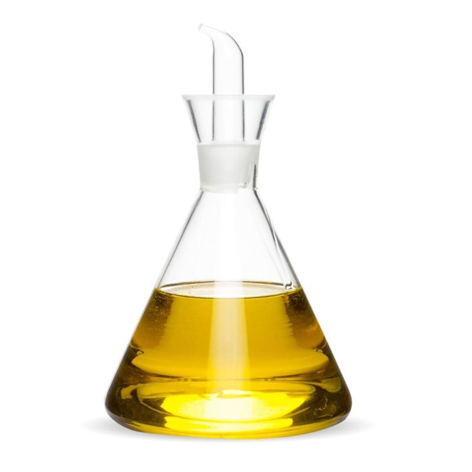 Olio che non sgocciola, Trasparente in Vetro, Ricaricabile, con una capacità di 500 ML, ideale per la Cucina. Originale design