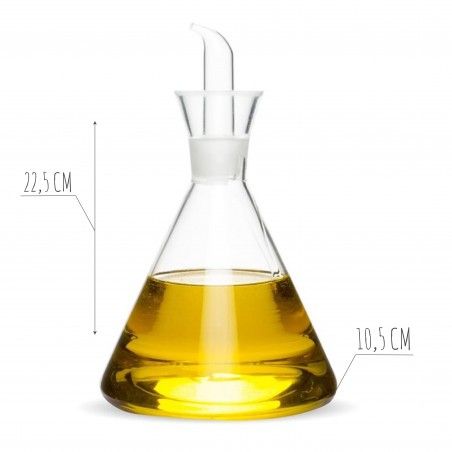 Oil non-Drip, Clear Glass, Refillable, with a capacity of 500 ML, ideal for Kitchen. Original design -Home and More