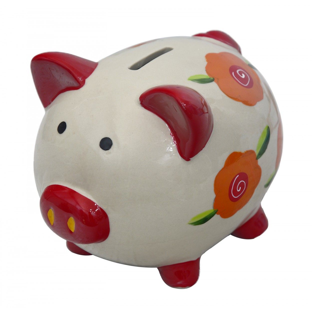 Piggy bank child with the form of a pig (11x11.5x14.5 cm). Ceramic 