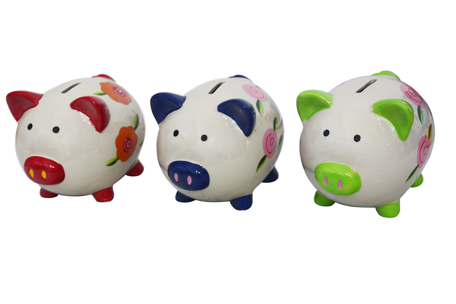 Piggy bank child with the form of a pig (11x11.5x14.5 cm). Ceramic 
