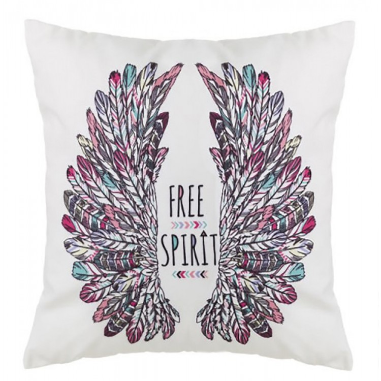 Cushions with phrases motivating Hakuna Matata & Free Spirit - Home, and more