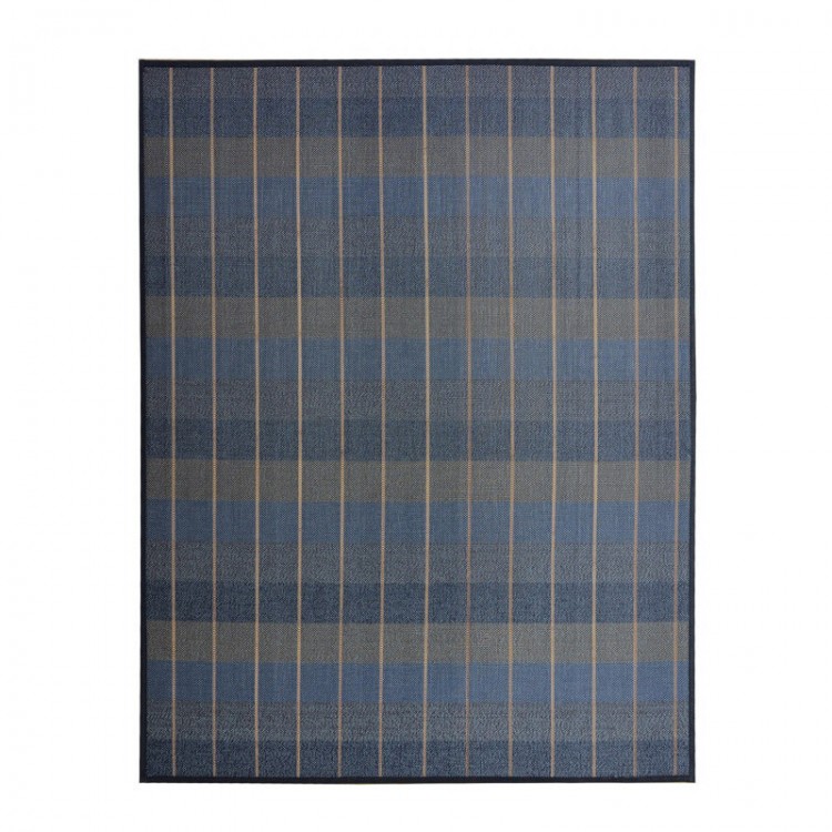Tappeto in Bamboo Naturale firma Oxford blu,il grigio e il marrone di Casa e di Più