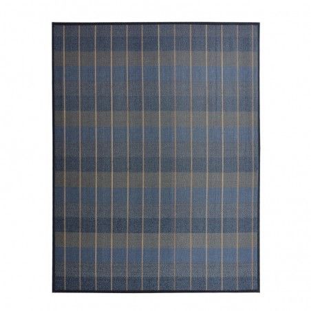 Tappeto in Bamboo Naturale firma Oxford blu,il grigio e il marrone di Casa e di Più