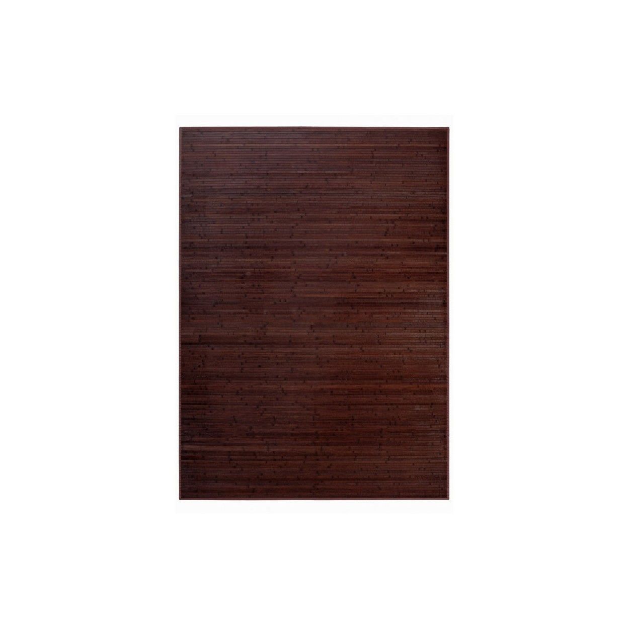 Alfombra de Bambú Natural, de color Madera Oscura, con Base Antideslizante, para Salón/Dormitorio, de 140cm X 200cm -Hogar y Más