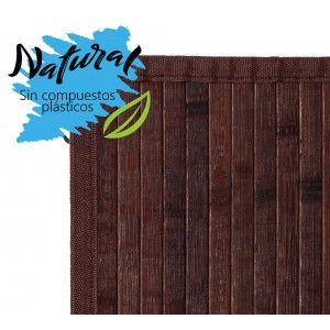 Tapis Bambou Naturel Kanda-Dérapant Couleur Chocolat 