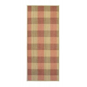 Tapis Pasillera Bambou Naturel signature de Harvard en rose et brun clair de la Maison et de Plus
