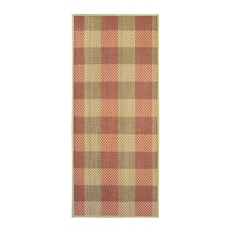 Carpet Pasillera Natural Bamboo signature Harvard in pink and light brown of Home and More