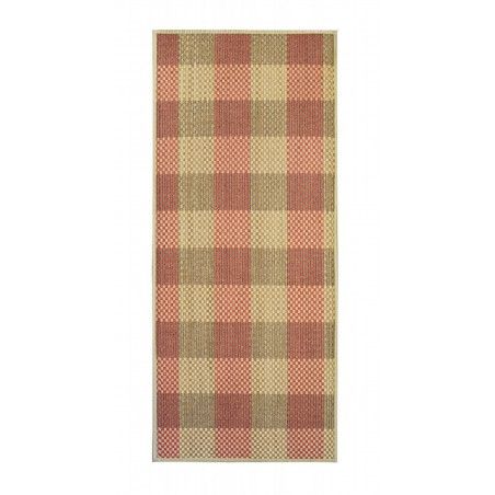 Carpet Pasillera Natural Bamboo signature Harvard in pink and light brown of Home and More