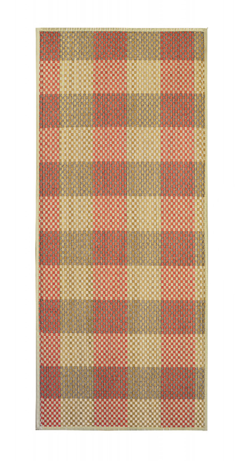 Carpet Pasillera Natural Bamboo signature Harvard in pink and light brown of Home and More