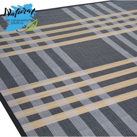 Carpet Natural Bamboo signature Columbia blue, dark and light brown of Home and More