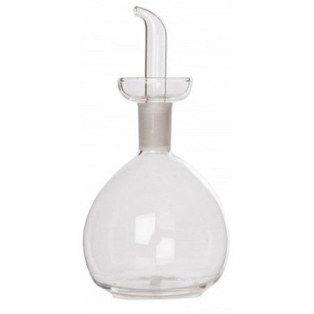 Olio di vetro anti-Drip-System con uno stile minimalista, Trasparente/di olio/aceto. 9X9X16 cm 270 ML - Casa e altro ancora