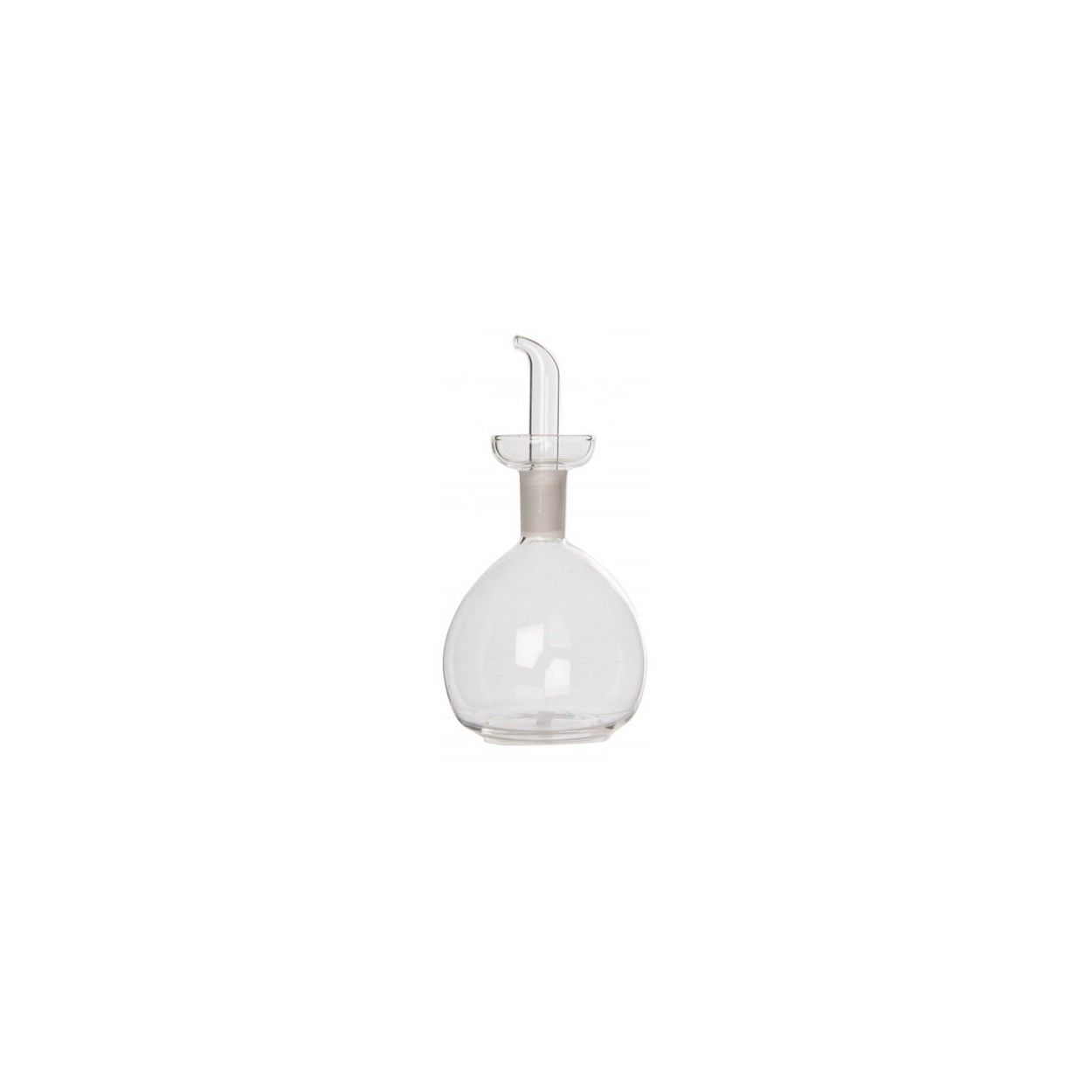 Olio di vetro anti-Drip-System con uno stile minimalista, Trasparente/di olio/aceto. 9X9X16 cm 270 ML - Casa e altro ancora
