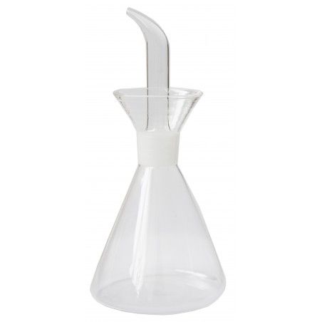 Oil clear glass vertical anti-drip minimalist for oil/vinegar - Home and More