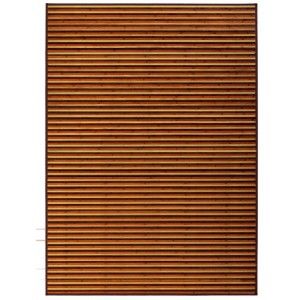 Alfombra de Salón o Comedor, de Rayas color Natural, con Base Antideslizante, de Bambú Natural 180cm X 250cm - Hogar y Más