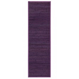 TAPPETO BAMBU NATURALE PER IL CORRIDOIO, ORIGINALE E PRATICATO IN COLORE VIOLA, (60 X 200 CM. CASA E ALTRO ANCORA.