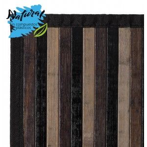 Carpet of gray stripes of bamboo 