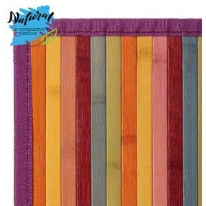 Tappeto di Bambù grande Multicolor 