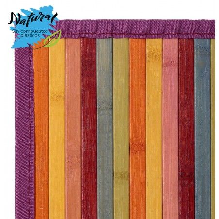 Tappeto di Bambù grande Multicolor 