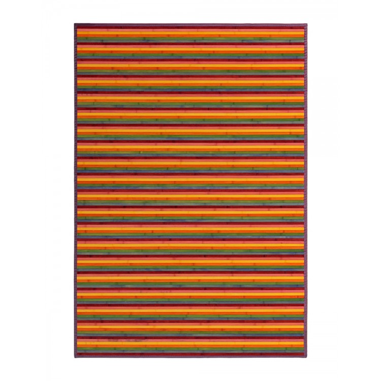 Tapis en Bambou grande Multicolore 