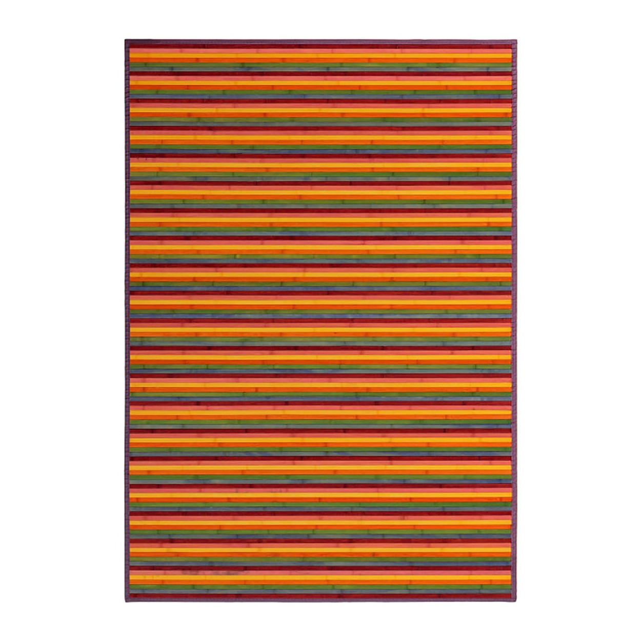 Tappeto di Bambù grande Multicolor 